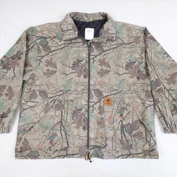 Vintage Nikaldi Camo Hunting Jacket Men's XL Lightweight Made in Canada 80s 90s - Picture 1 of 8